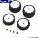 Losi LOS-1763 Tires Wheels White Mounted: Micro-b New. Price: $19.99.