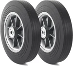 Ar-pro (2-PACK 10'' X 2'' Flat Free Solid Rubber Tire And Wheel, 1/2", Black New. Price: $50.46.
