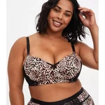 Torrid Dream Wire-free Leopard Print Lace Detail Push-up Bra Size 46C Pre-owned. Price: $25.00.