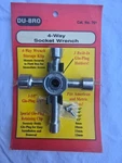 Du-bro 4-WAY Socket Wrench W/ Mounting Bracket #701 New. Price: $9.95.