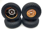 Losi 8IGHT-X Super Lasernut Wheels Tires (f&r Beadlock, Copper) (LOS04019) New. Price: $116.57.