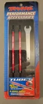Traxxas 5141R Toe Links, 112MM Front, Red Anodized, Wrench, New Package. Price: $19.95.