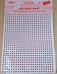 Vintage Sig Stik-tite Model Aircraft Trimcals Decal Sheet 3/8" Stars Fuel Proof New. Price: $11.95.