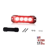 Red Surface Mount Emergency Strobe Light 1PCS, Low Profile 4-LED Mini New. Price: $23.91.