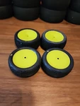 Sweep Racing Tendroid 4WD Yellow Tires 101F24 Set Of Opened New. Price: $45.00.
