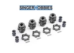Traxxas 9086-GRAY 17MM Wheel Hubs/nuts Anodized Aluminum Maxx TRA1 New. Price: $35.95.