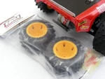 Team Losi 1/16 Mini Jrxt Rear Mounted 6-ROW Spike Tires & Orange Wheel Set New !. Price: $28.88.