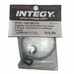 Integy Realistic 1/10 Scale Steel Tow Cable, D-ring & Hooks For Off-road Crw New. Price: $16.95.