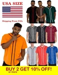 Mens Baseball Jersey Raglan Plain Shirt Team Sport Button Fashion Tee Casual New. Price: $18.99.