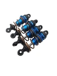 Team Associated NTC3 Factory Blue Aluminum Shocks, 2 Threaded Not Used. Price: $46.00.