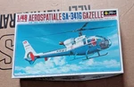 Fujimi Aerospatiale SA-341G Gazelle 1/48 Scale Box Is Open No Decals Rough Used. Price: $39.99.