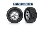 Traxxas 10475 Tire & Wheel Satin Chrome 2.0 Hoosier Front/rear Modified TRA1 New. Price: $24.95.