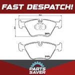 Brake Pads Set Fits Bmw Z3 E36 3.2 Front 97 To 03 Brembo 34112282415 Quality New. Price: $54.98.