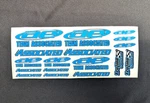 Team Associated R/c Sticker Sheet - Baby Blue New. Price: $12.99.
