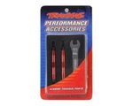 Traxxas Part #5938R: Toe Links, Slayer (tubes, Aluminum, Red) (74MM) New. Price: $17.00.